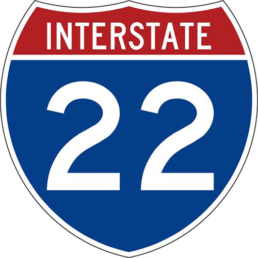 Interstate route sign