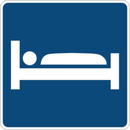 Lodging symbol sign