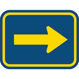 Single arrow sign