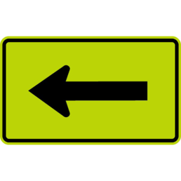 Turn arrow sign