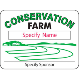 CONSERVATION FARM sign