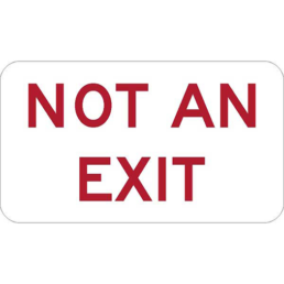 Not an exit sign