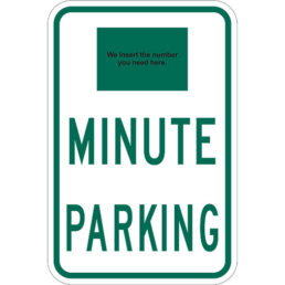 Minute parking sign