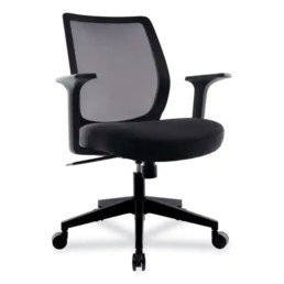 Essentials Mesh Back Fabric Task Chair with Arms
