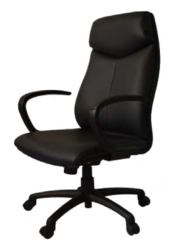 Delta Conference Chair Black Arms & Base