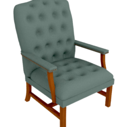 Sheridan High-Back 4-Leg Chair Diamond Tuft