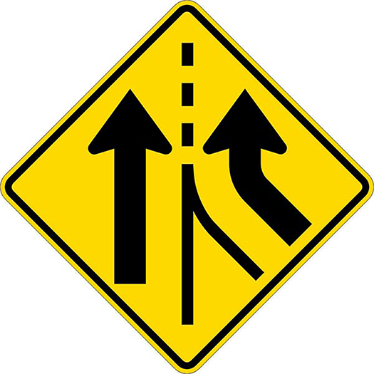 ADDED LANE RIGHT SYMBOL