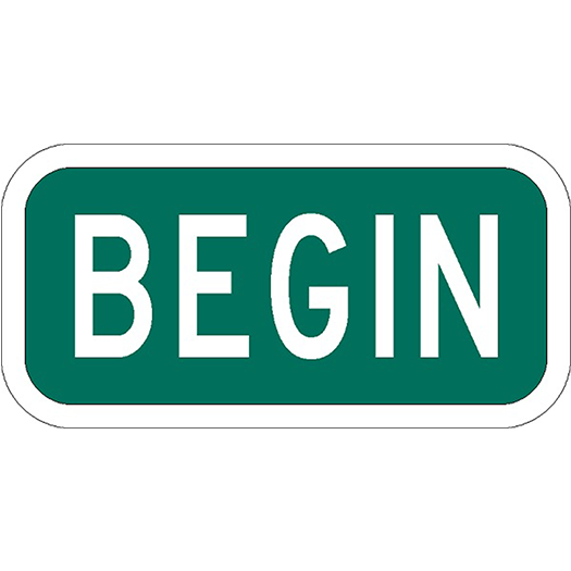 Begin-sign