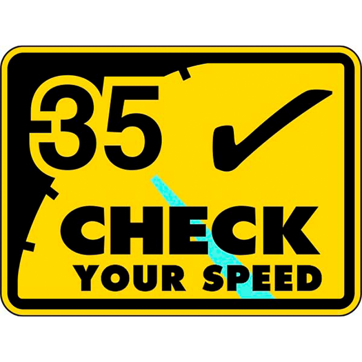 CHECK YOUR SPEED (#) 24X18