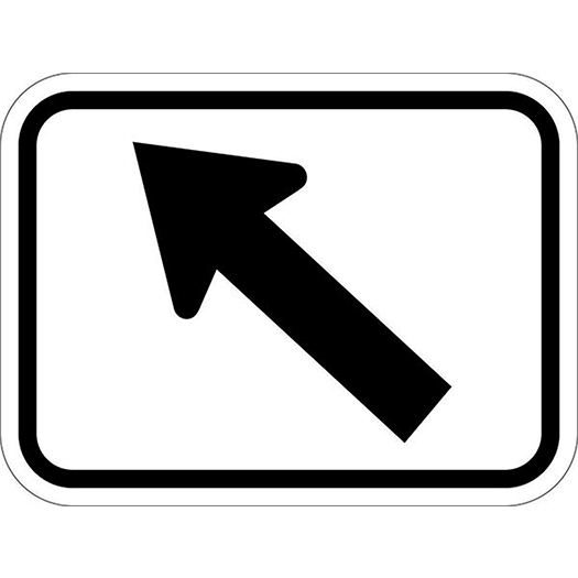 DIRECT ARROW 45 DEG UP LEFT