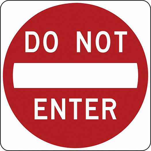DO NOT ENTER