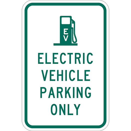 ELECTRIC VEHICLE (EV) CHARGING / PARKING 12X18