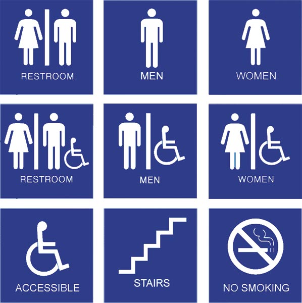 ADA Raised Pictograms 8×8