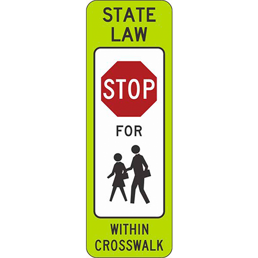 INSTREET SCHOOL CROSSING STOP 12X36