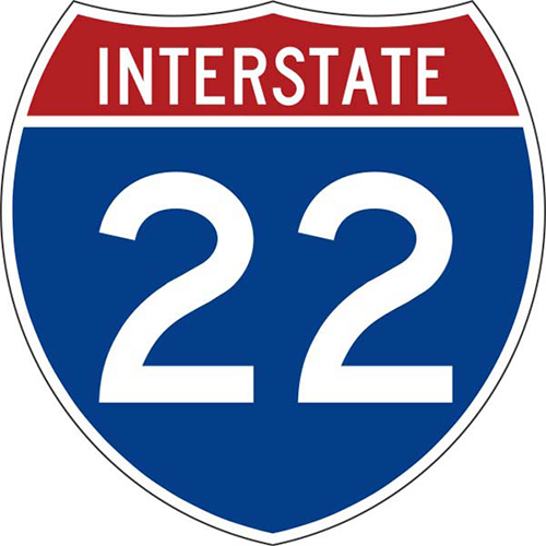 INTERSTATE ROUTE SIGN ( # ) 24X24