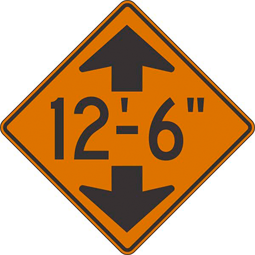 LOW CLEARANCE (FT IN) SYMBOL