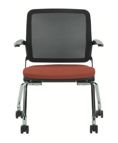 Navigator Air Nesting Chair Upholstered Seat & Mesh Back