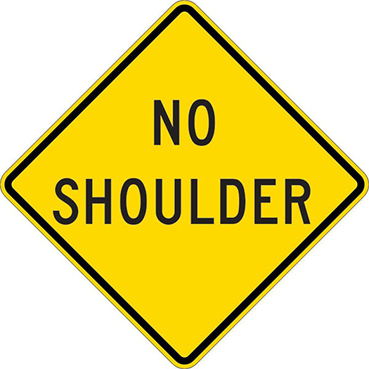 NO SHOULDER