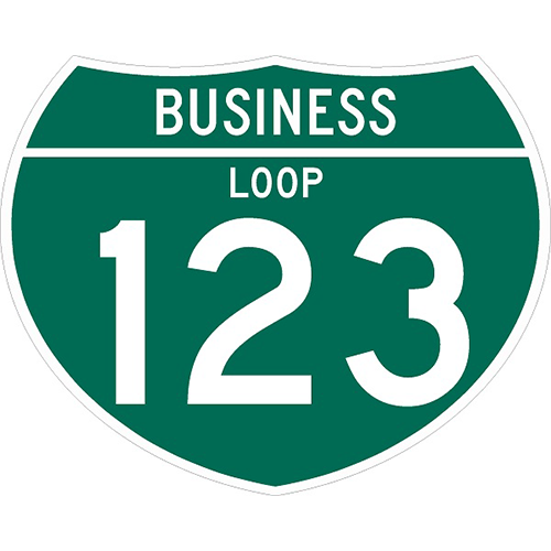 OFF-INTERSTATE ROUTE SIGN ( # ) 30X24