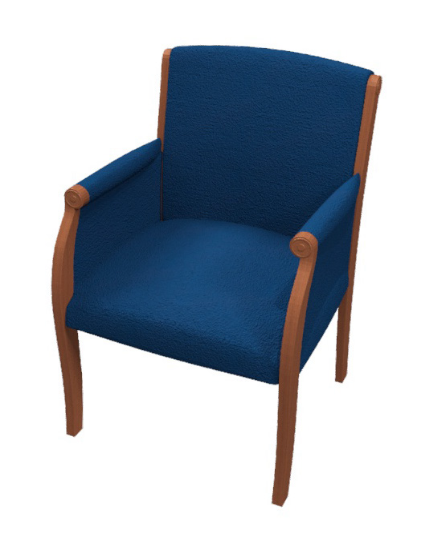 Richmond Guest Chair, Panel Arms Non-Tuft