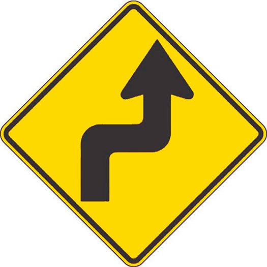 RIGHT REVERSE TURN SYMBOL