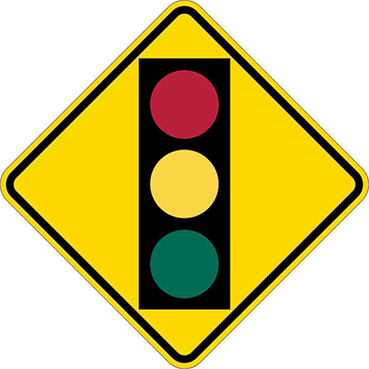 SIGNAL AHEAD SYMBOL