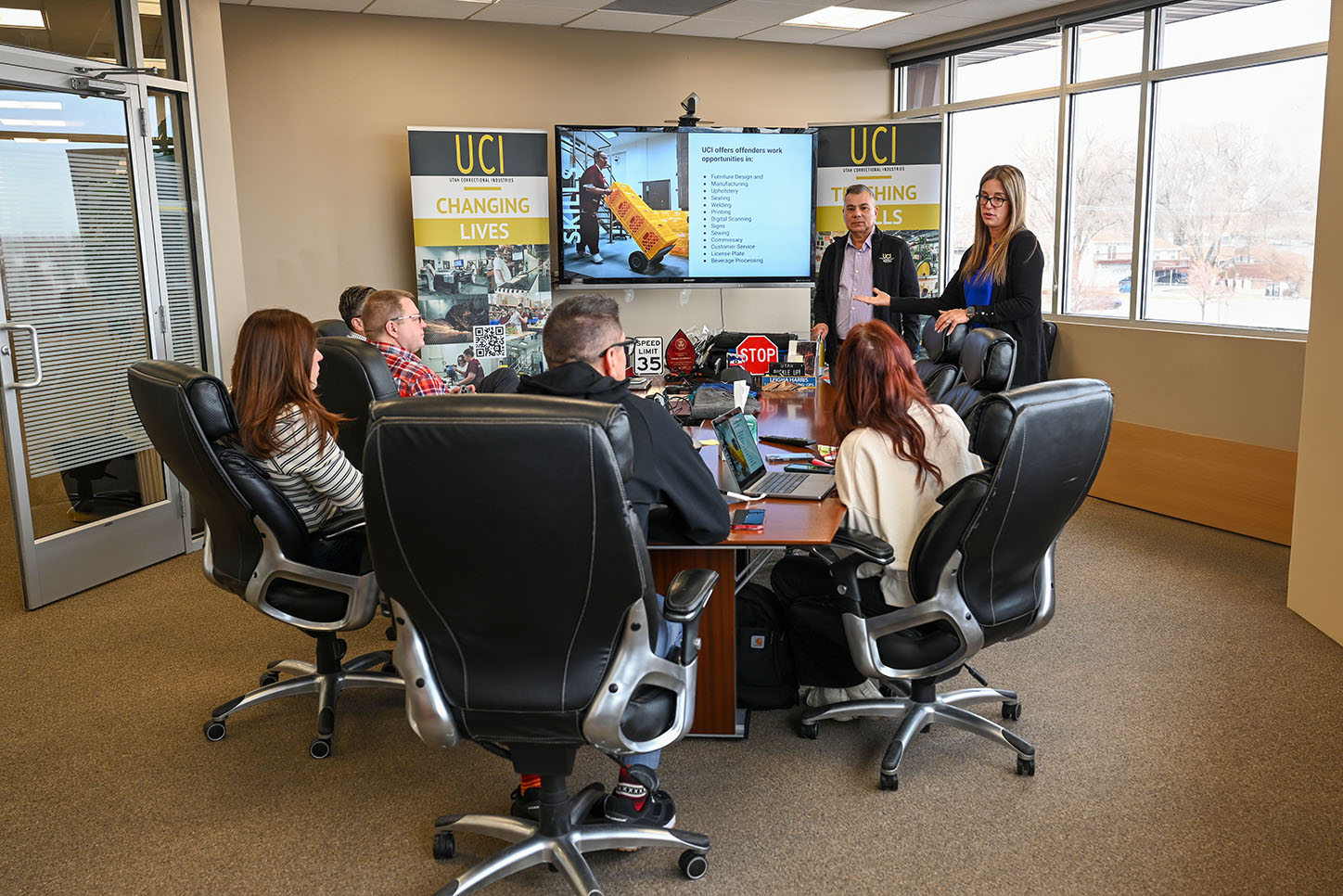 Sales team presentation at DTS