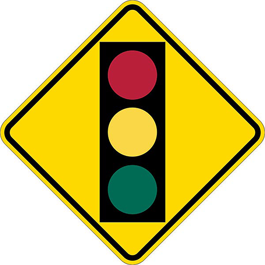SIGNAL AHEAD SYMBOL