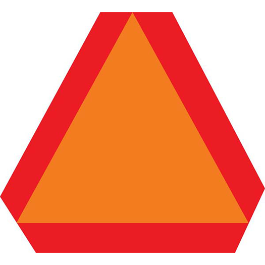 SLOW MOVING VEHICLE SYMBOL 14″