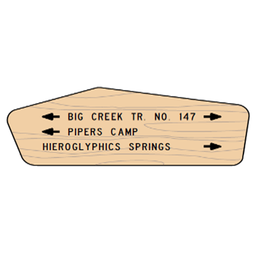 TRAIL DIRECTIONAL WILDERNESS SHAPE (TDW)