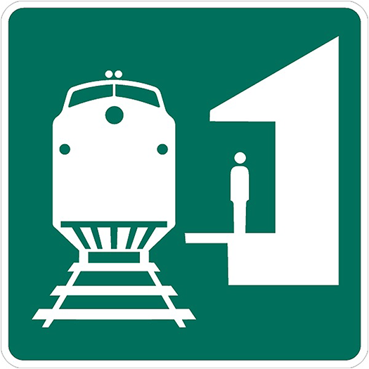 TRAIN STATION SYMBOL 24X24