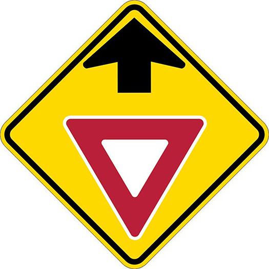 YIELD AHEAD SYMBOL